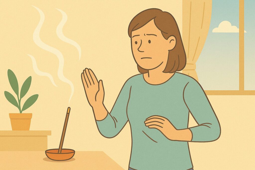 線香の匂いがする部屋でまず確認すべきこと