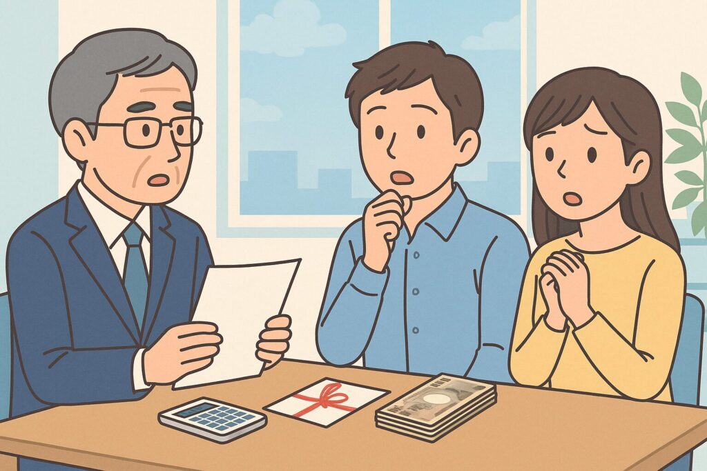 入籍祝いで親から100万円もらったら税金はかかりますか？