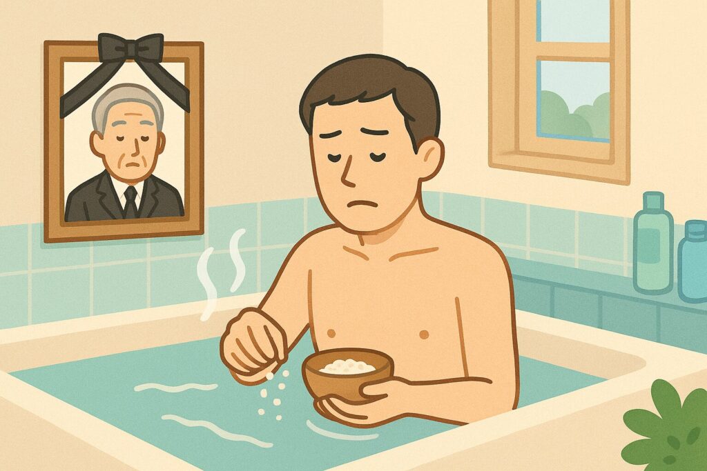お通夜 塩 風呂の意味と正しい使い方