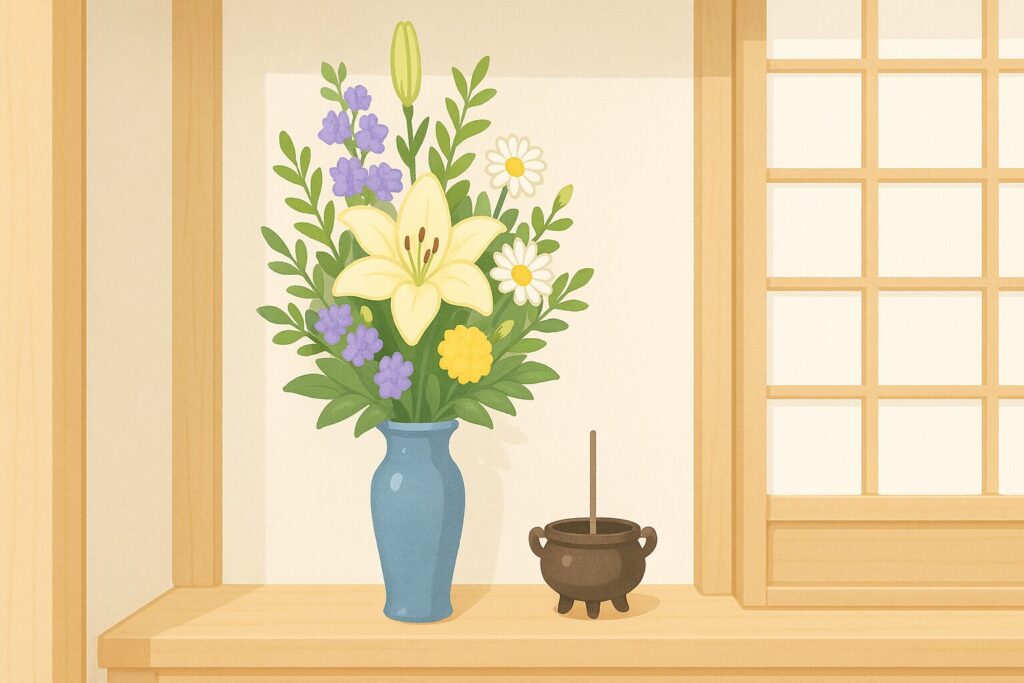 法事床の間の花の正しい選び方と飾り方のポイントまとめ