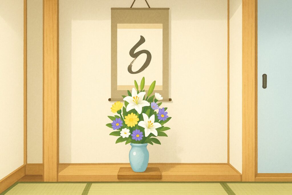 床の間 花 位置の正しい考え方