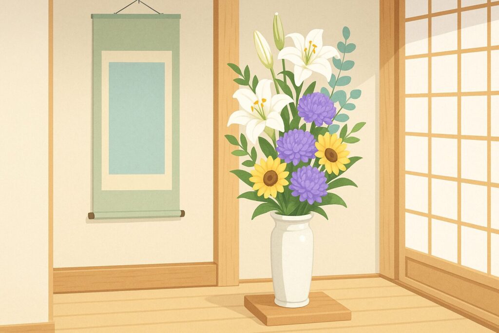 法事 床の間 香炉との位置関係