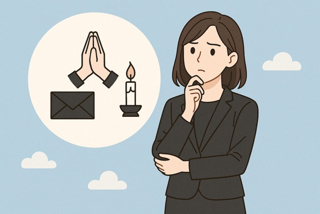 喪服ない場合 女性スーツで対応できる?