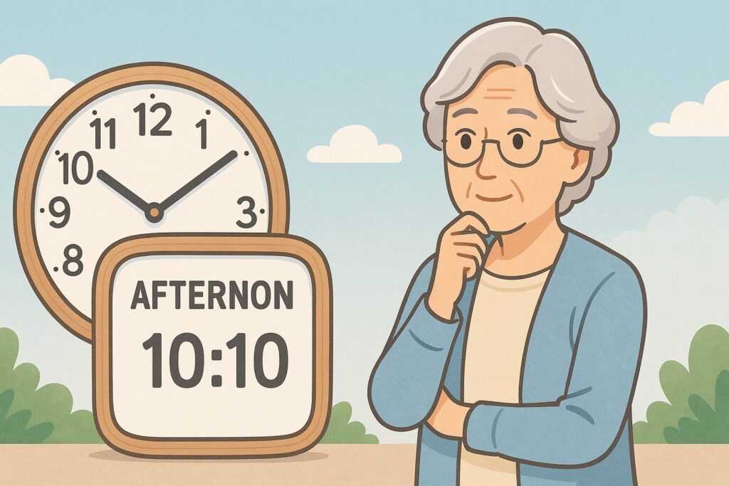 認知症 時計が読めない人への対処法