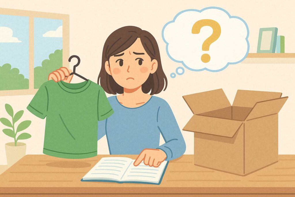 断捨離の服を買取に出すときの注意点