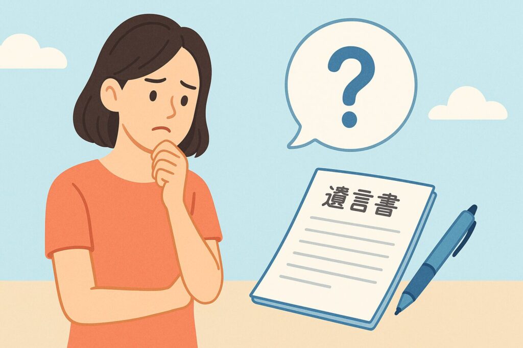 簡単な遺言書の書き方と落とし穴