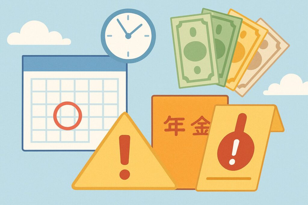 年金納付期限過ぎたペナルティの具体的な対処法