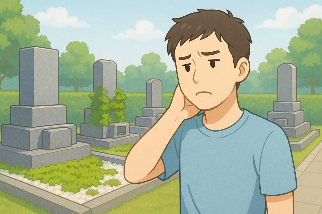 お墓コンクリート良くないという意見も