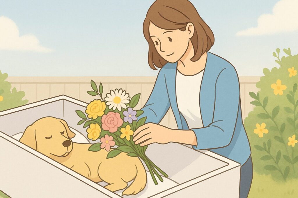 棺に入れる花の切り方と整え方