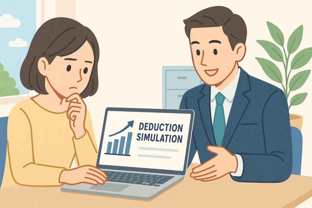 年金追納の控除シミュレーション