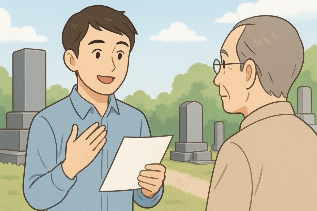 墓じまいの挨拶文の基本的な例文は?