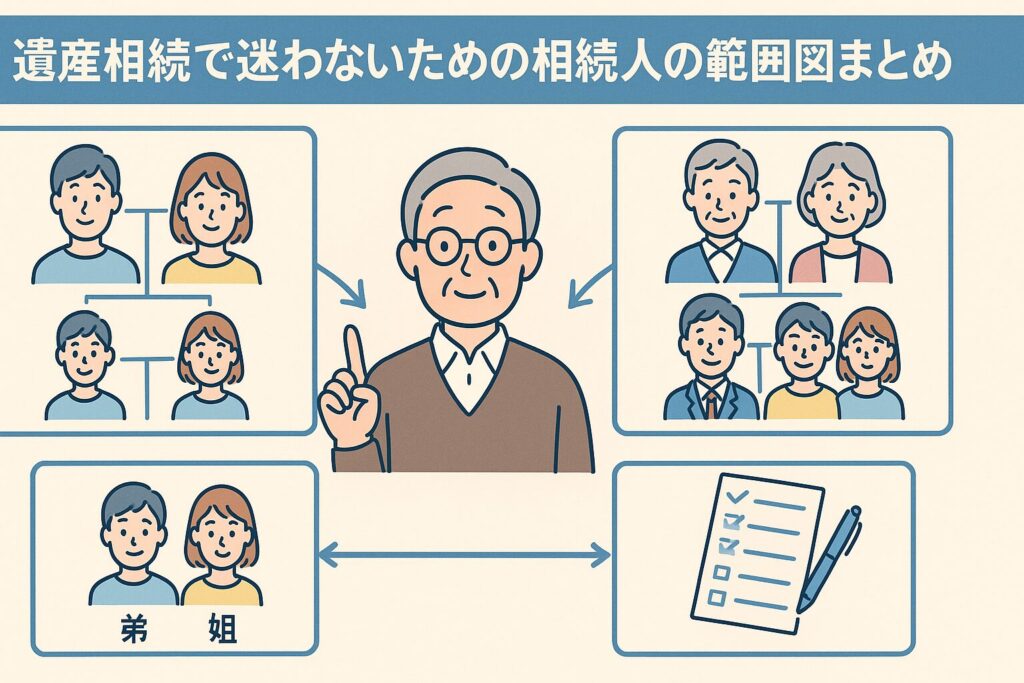 遺産相続で迷わないための相続人の範囲図まとめ