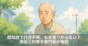 認知症で行方不明、なぜ見つからない？原因と対策を専門家が解説