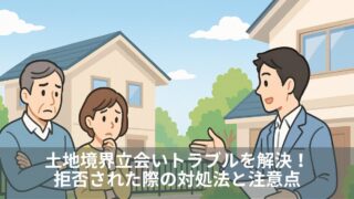 土地境界立会いトラブルを解決！拒否された際の対処法と注意点