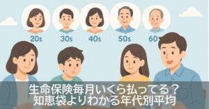 生命保険毎月いくら払ってる？知恵袋よりわかる年代別平均