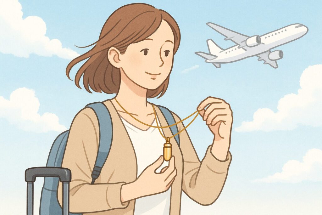 遺骨ペンダントで旅先に同行させる方法