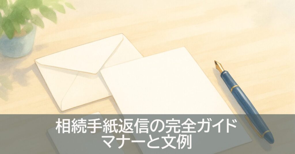 相続手紙返信の完全ガイド|マナーと文例 | OFPS 終活・相続・不動産
