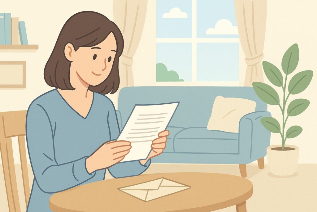 前妻の子への相続連絡手紙の例文